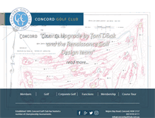 Tablet Screenshot of concordgolfclub.com.au